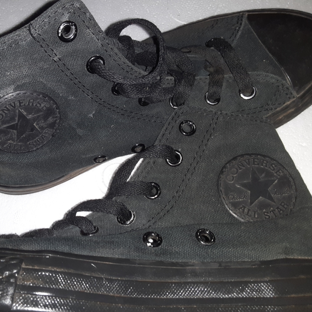 All black high top converse - Picture 2 of 2